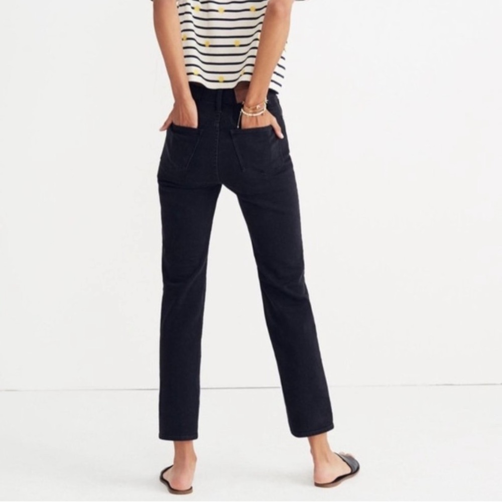 Madewell | Black Lunar Wash Classic Straight Jeans